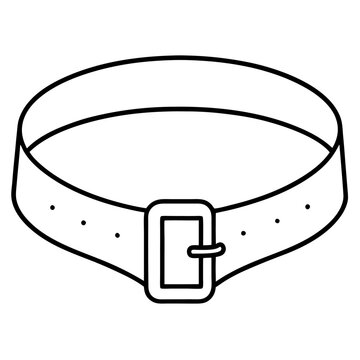 recommend clip art: belt outline coloring book page line art illustration digital drawing