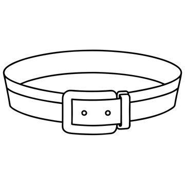 recommend clip art: belt outline coloring book page line art illustration digital drawing