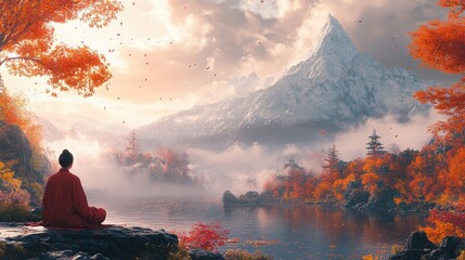 A Person Engaged in Their Passion Representing the Concept of Ikigai for Personal Fulfillment