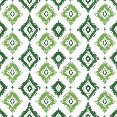 seamless pattern on ikat art wall paper