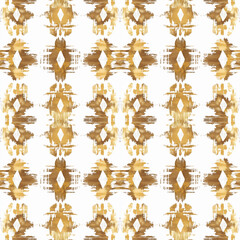 seamless pattern on ikat art wall paper
