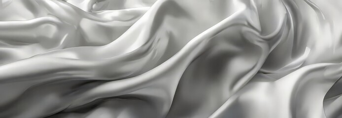 Obraz premium a close-up view of a flowing, silky fabric with a smooth, shiny texture.