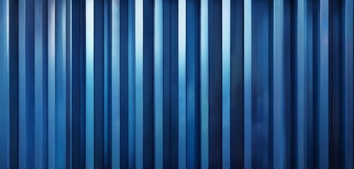 Fototapeta premium a close-up view of a vertical striped pattern, with the vertical lines varying in width and the horizontal lines being the same width. The vertical lines are blue, and the