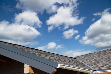 A soft roof on the house. Roof installation and repair.