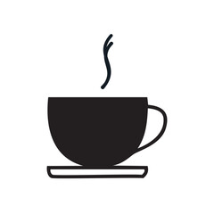 Coffee cup icon. Tea cup vector icon. Hot drink.