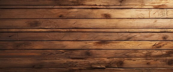 Fototapeta premium a close-up view of a wooden surface with visible grain and texture, creating a rustic and aged appearance.