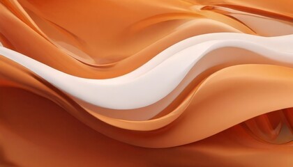 dynamic abstract composition of orange and white waves, with a gradient effect transitioning from a lighter shade at the top to a darker one at the bottom.