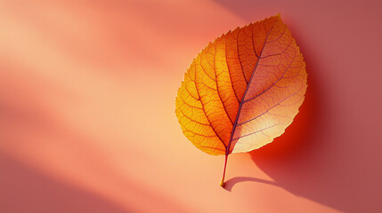 one of autumn leaf