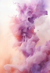 Fototapeta premium swirling, abstract pattern of pink and purple hues, resembling smoke or vapor, against a gradient background transitioning from light to dark.
