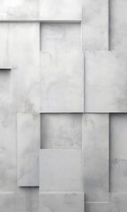 Fototapeta premium a geometric pattern composed of white rectangular blocks arranged in a grid-like fashion, creating a visually striking and minimalist design.