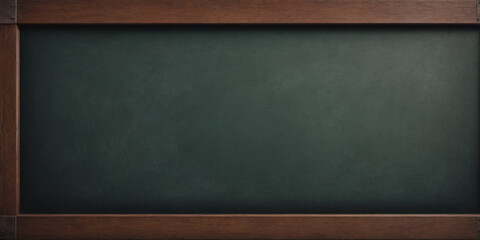 Empty Chalkboard with Wooden Frame