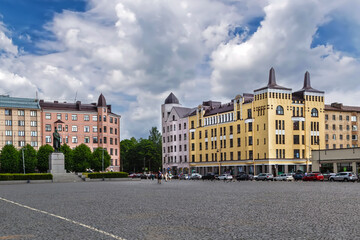 Fototapeta premium Square in Vyborg, Russia