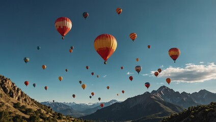 Obraz premium hot air balloon in the sky