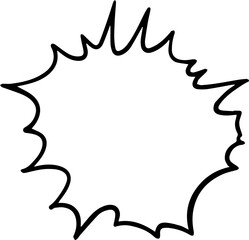 Comic Script Bubble Yelling Illustration