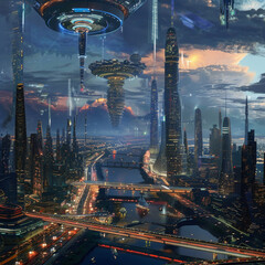 Fototapeta premium Describe your vision of the future in 2050.