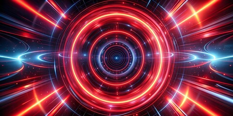 Fototapeta premium abstract background with glowing red circles