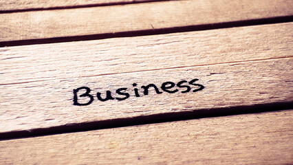 Business word photography