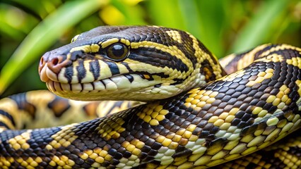 Obraz premium Carpet Python snake