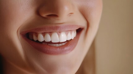 Fototapeta premium Smiling Woman's Teeth
