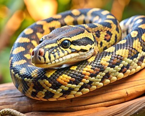 Fototapeta premium Carpet Python snake