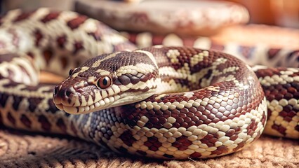 Obraz premium Carpet Python snake