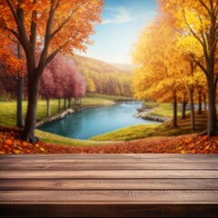 Fototapeta premium autumn in the park