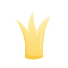 Simple crown vector illustration isolated on white background. Crown in doodle style, design element for cards, fabric design and other typography. princess or prince crown