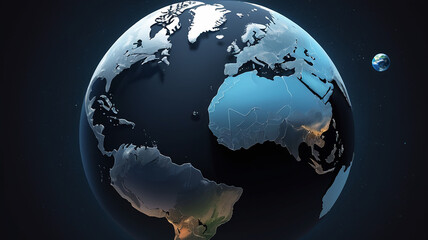 World Space Week abstract digital background design with the earth 