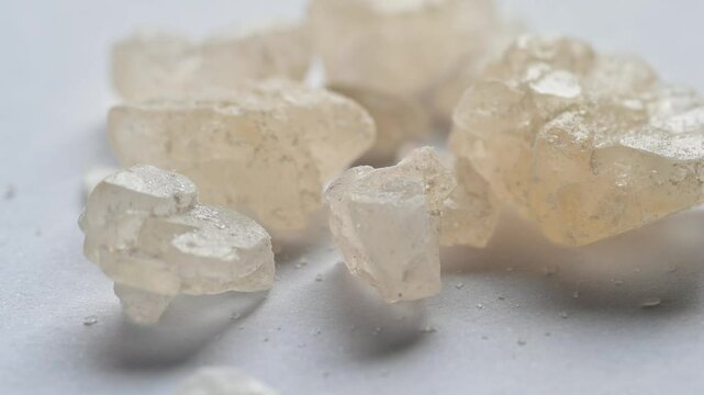 World Drug Day. World AIDS Day. crystal mephedrone designer drugs, bath salt on white background. 2024