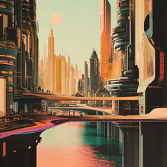 country marina at sunset