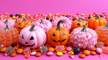 Assorted Halloween pumpkin Candy for Trick or Treaters 