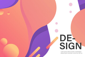 abstract colorful background template banner