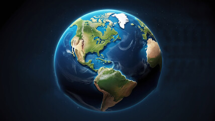 World Space Week abstract digital background design with the earth 