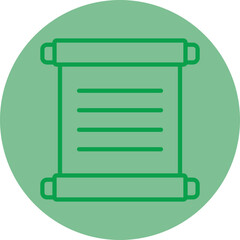 Scroll Paper Icon Design