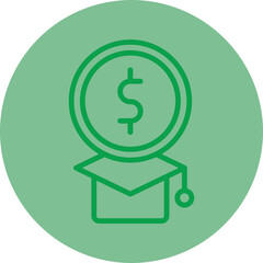 Education Cost Icon Design