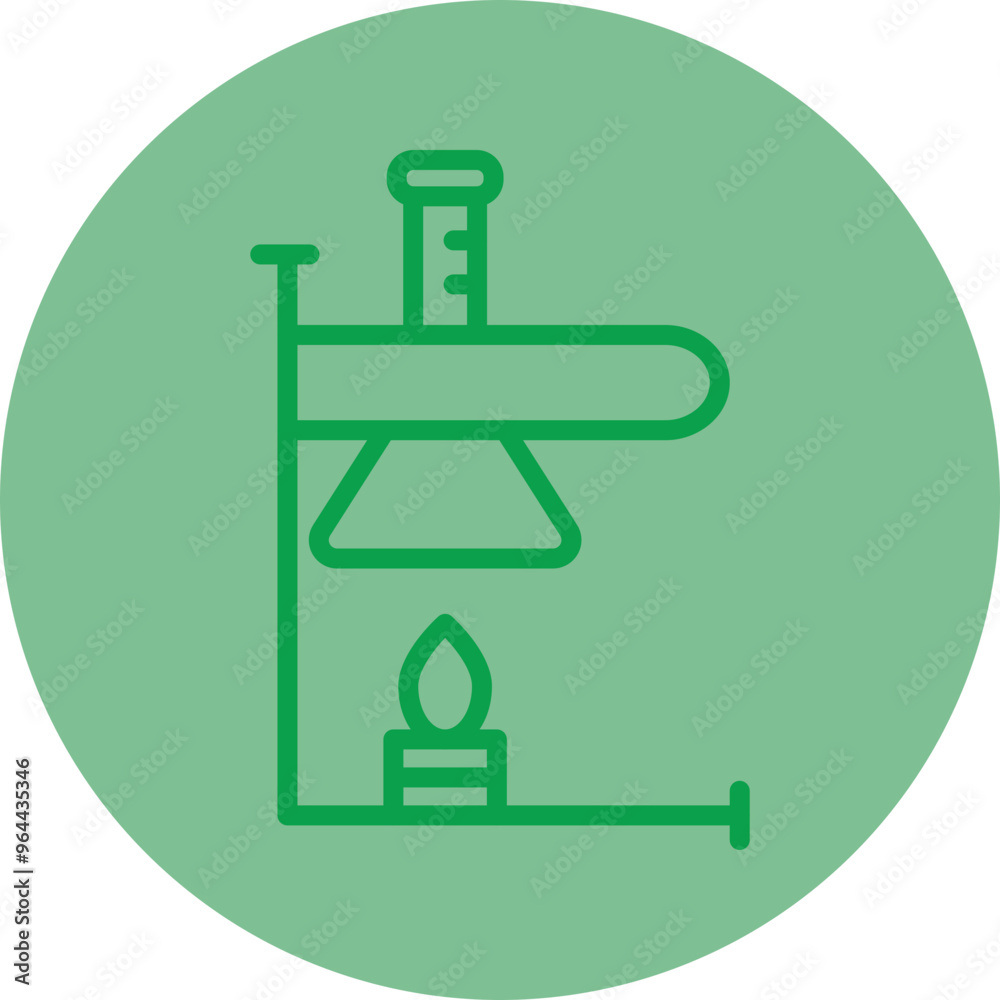 Poster Bunsen Burner Icon Design