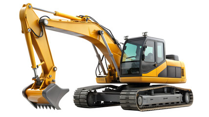 excavator on a white background png