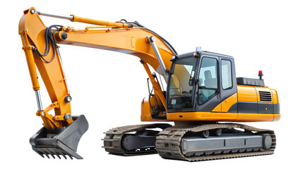 excavator on a white background png