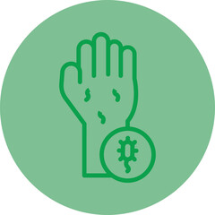 Hand Allergy Vector Icon Design