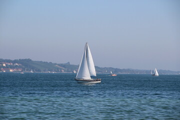 Fototapeta premium Segelboot am Bodensee