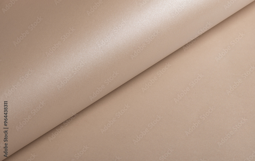 Poster Beige paper texture with elegant layout Glossy reflection, clean fold, and modern gradient structure Rich design with cardboard and pastel tone Clear overlay, bent spread