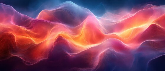 Fototapeta premium Vibrant Cosmic Abstract Swirls in Deep Space Hues with Subtle Grey Contrast