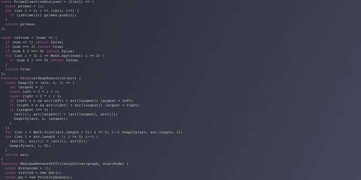 IDE Code Window: Example of Random Programmer's Code