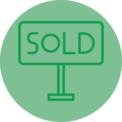 Sold Icon Design