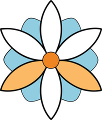 Simple Yet Graceful Flower Vector
