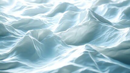 Abstract Fabric Texture: White and Blue