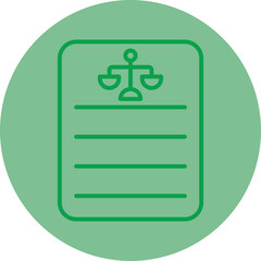 Fototapeta premium Legislation Icon Design
