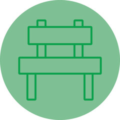 Bench Vector Icon Design