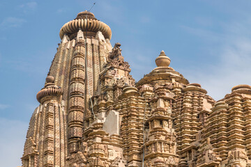 Vishwanath temple in khajuraho the group of monuments of hindu and jain temples in chhatarpur...