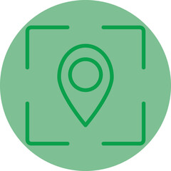 Scanning Location Vector Icon Design